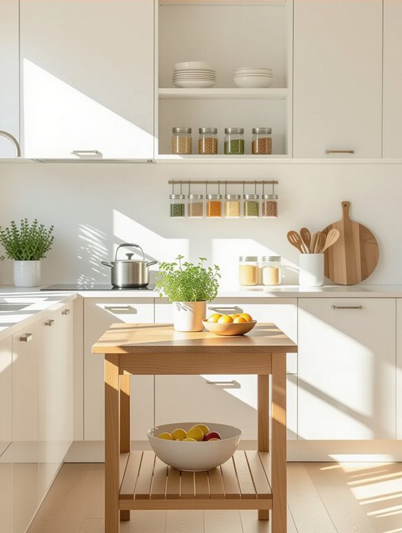 clutter free kitchen countertops