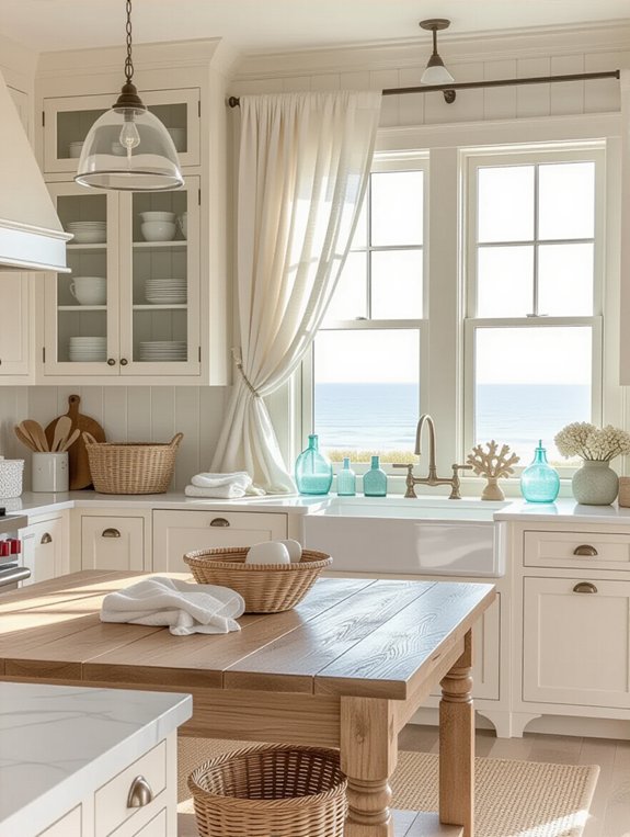 coastal inspired kitchen retreat