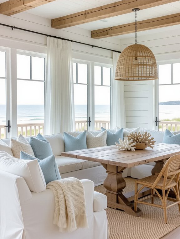 coastal serene living decor