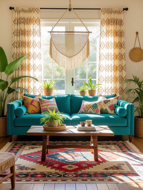 colorful eclectic inviting space