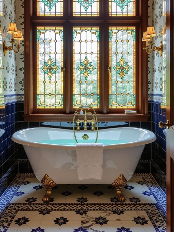 colorful stained glass elegance
