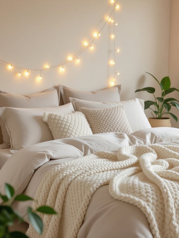 comfortable stylish pillow layering