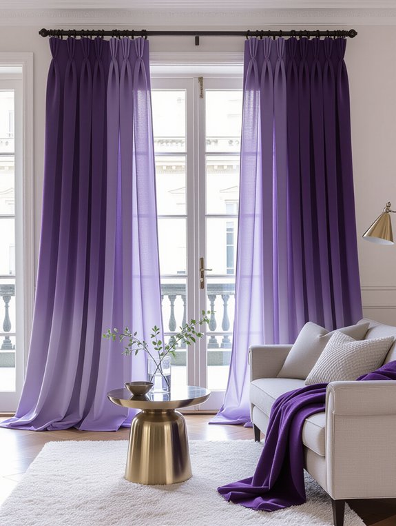 contemporary ombre curtain design