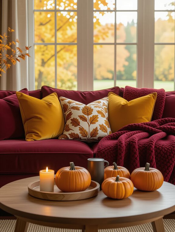 cozy autumn decor accents
