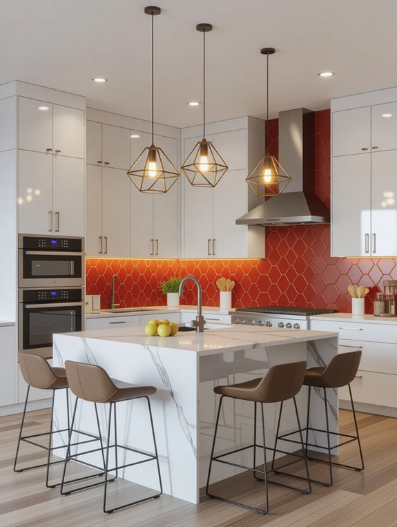 cozy breakfast nook lighting