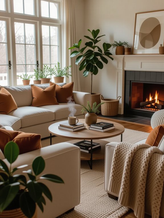 cozy conversational seating arrangement