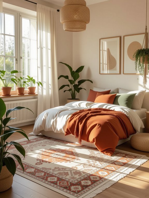 cozy earthy woven rugs