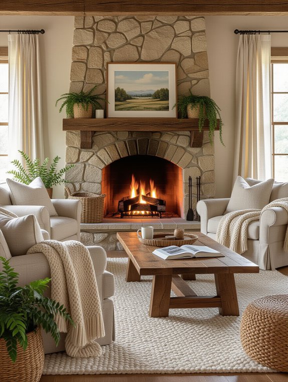 cozy fireplace gathering ideas