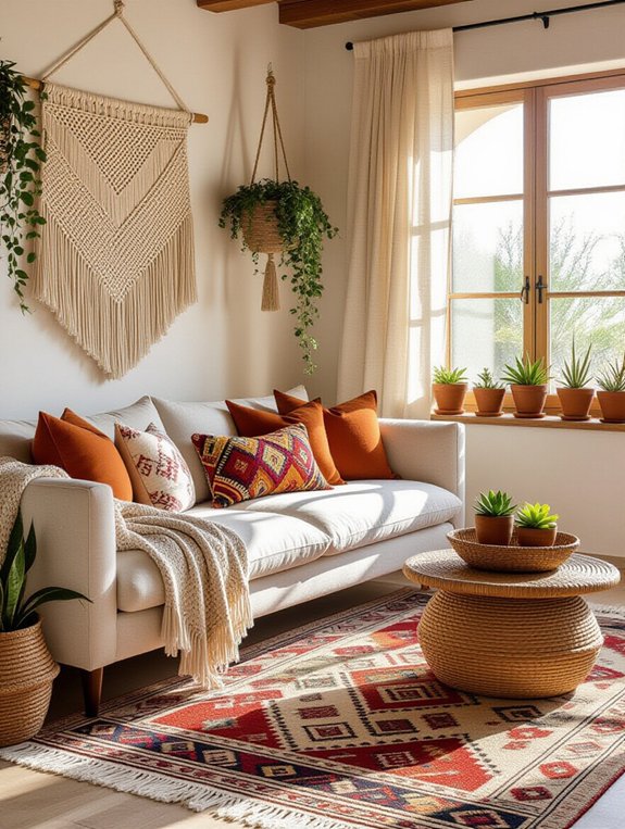 cozy global textile nook