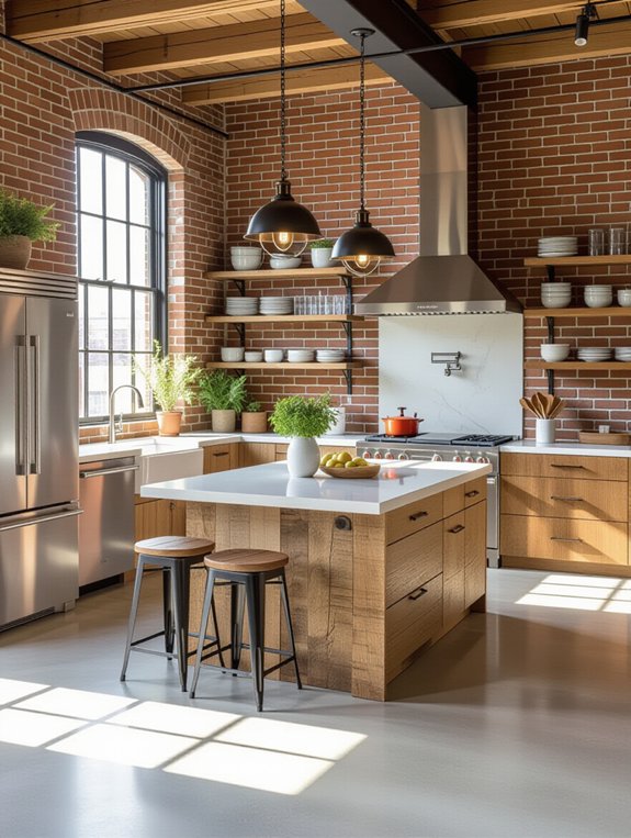 cozy industrial chic aesthetics