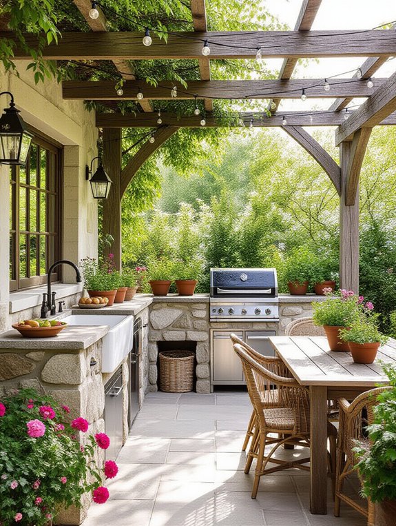cozy outdoor dining retreat