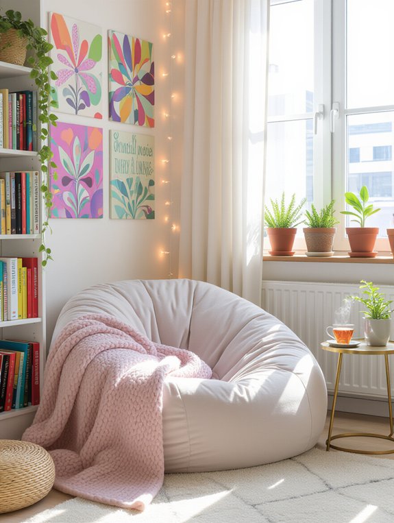 cozy personalized reading retreat