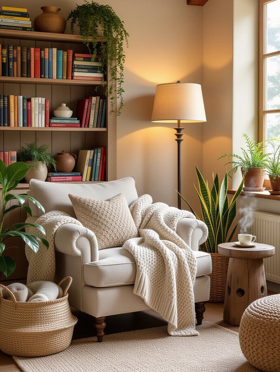 cozy reading nook retreat