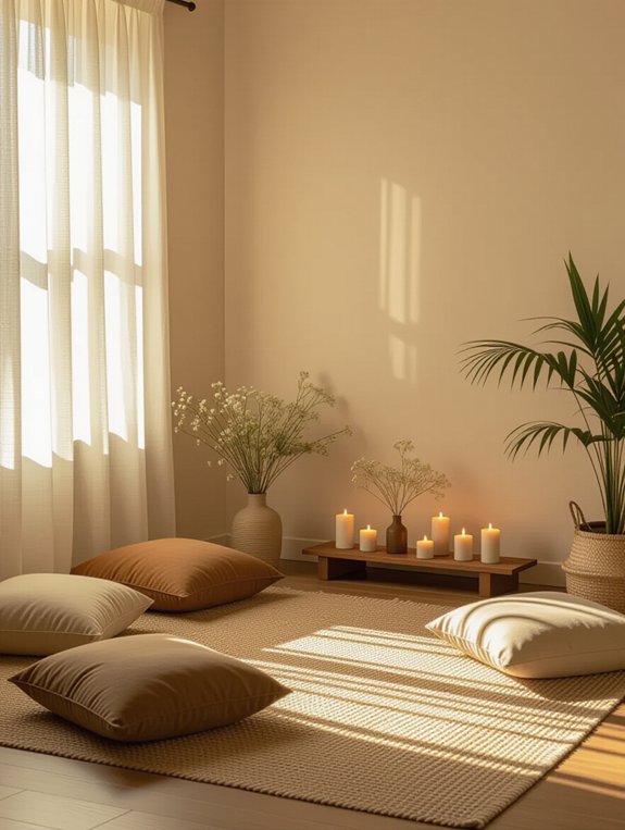 cozy reflective prayer space