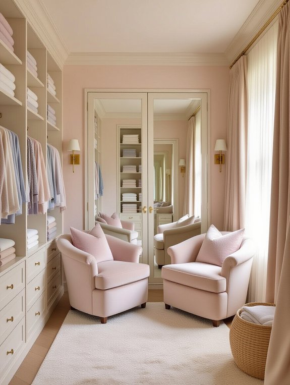 cozy retreat with soft fabrics