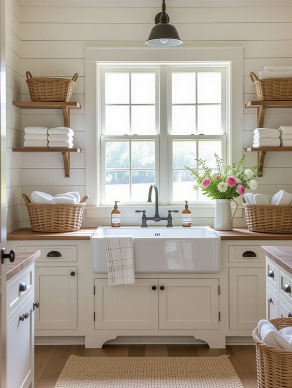 cozy rustic laundry retreat