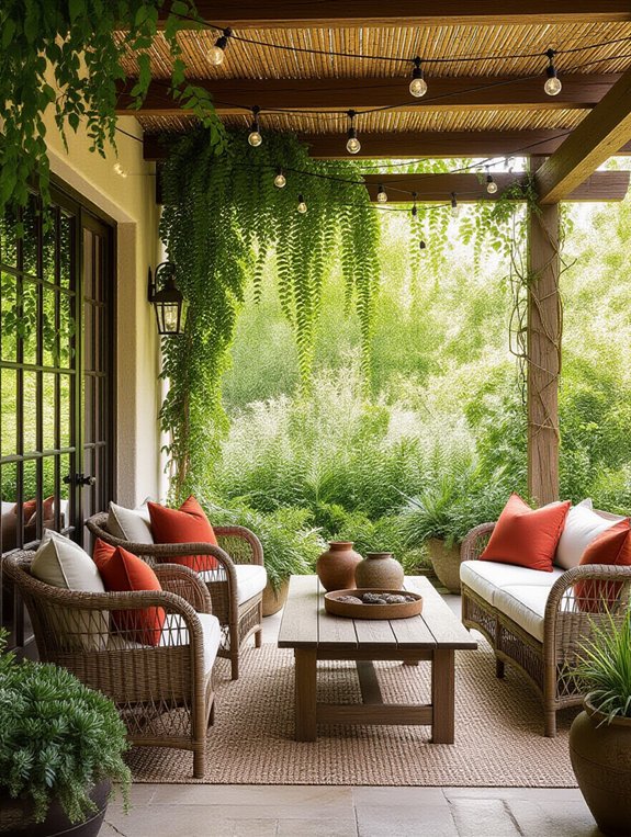 cozy stylish outdoor retreat