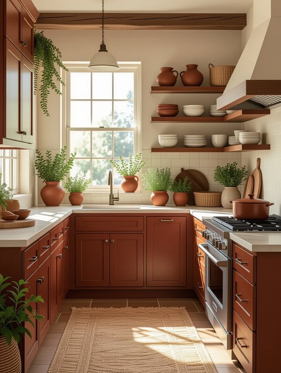 cozy warm earthy kitchen