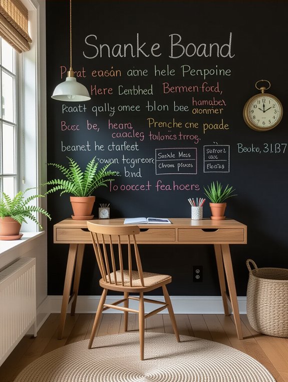 create a chalkboard wall
