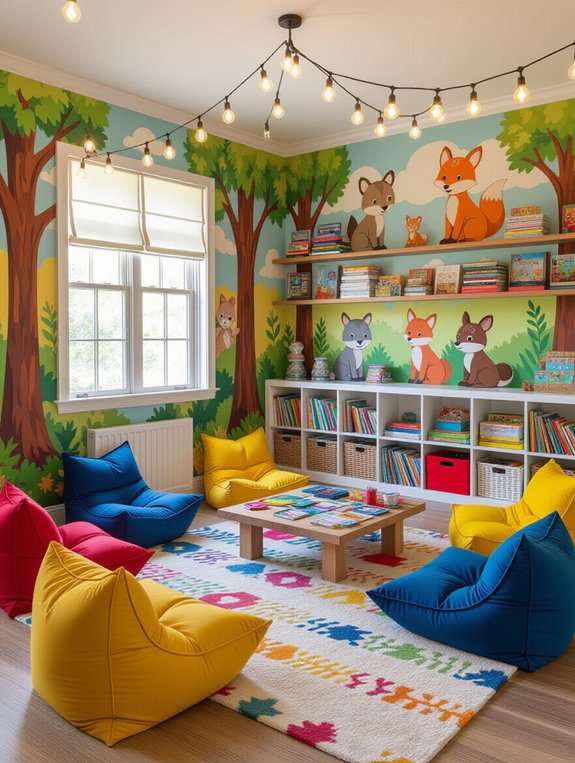 creative artistic playroom design