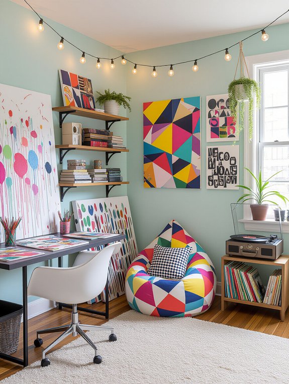 creative colorful artistic space