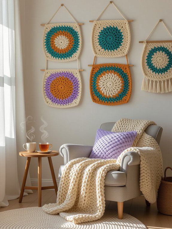 crochet art for walls