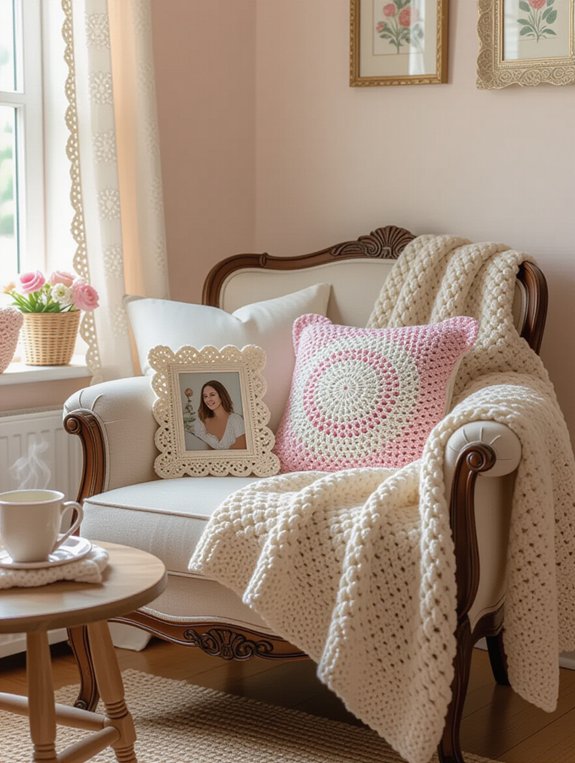 custom crochet photo frames