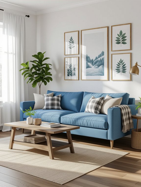 denim inspired cozy decor