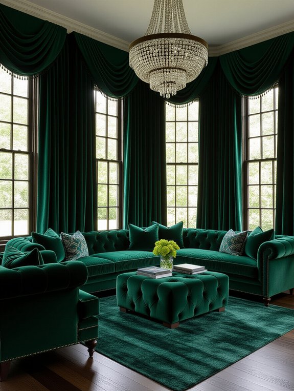 dramatic luxury window treatments