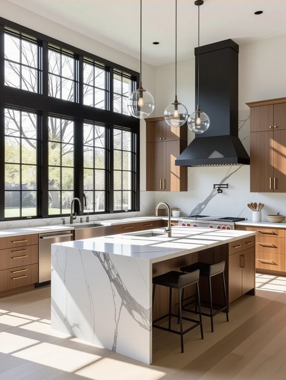 dynamic multi level kitchen island