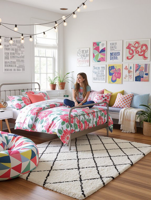 eclectic bedroom style blend