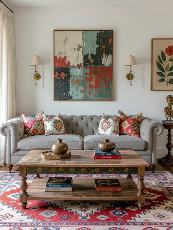 eclectic living room design