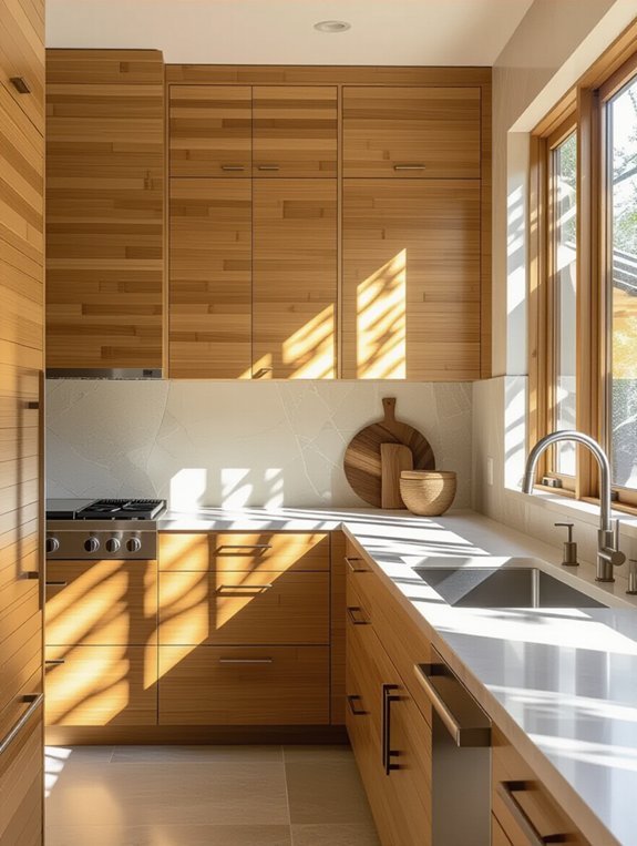 eco friendly natural bamboo cabinets