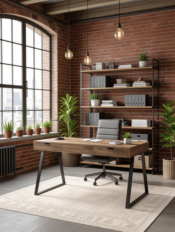 edgy industrial workspace design