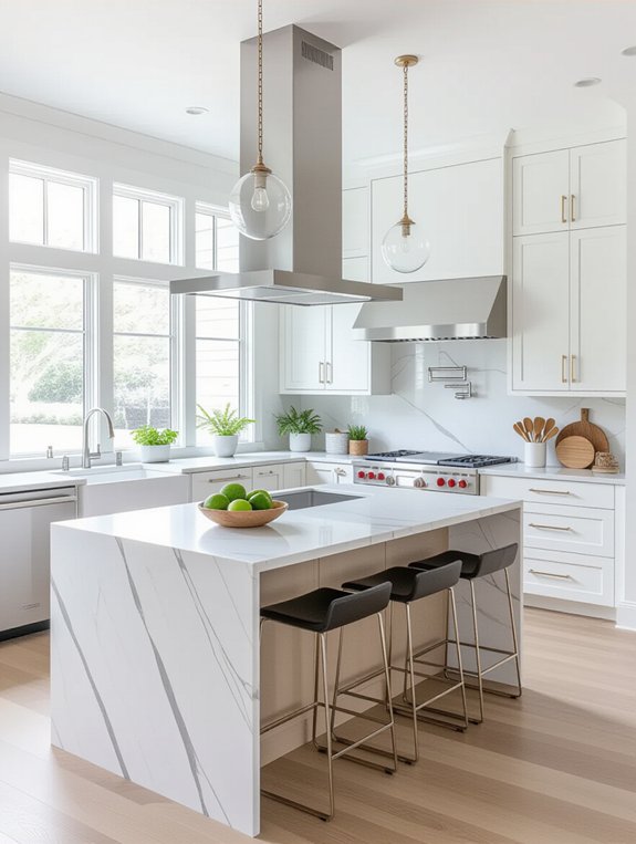 efficient kitchen work zones