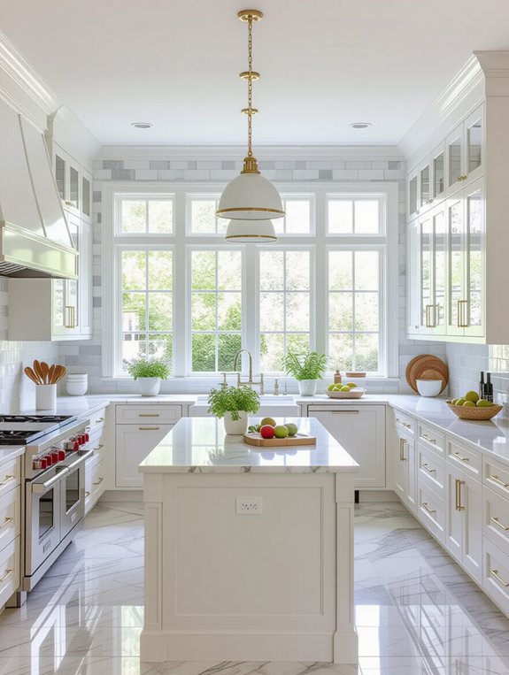 efficient u shaped kitchen design