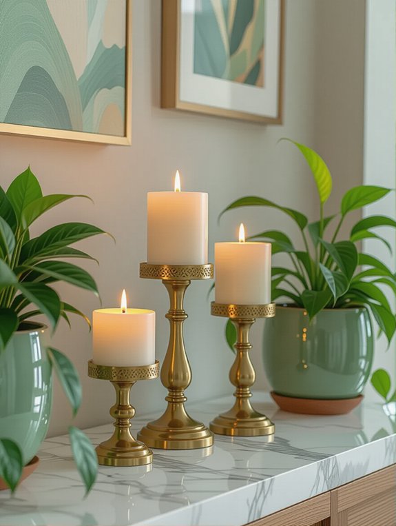 elegant ambiance with candles