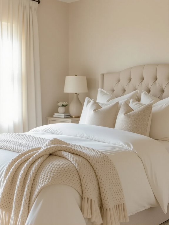 elegant beige bedding patterns