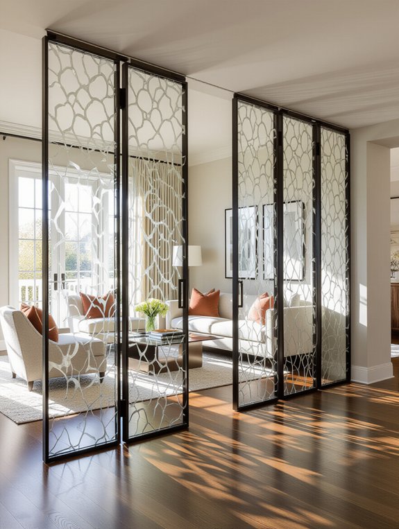 elegant glass room dividers