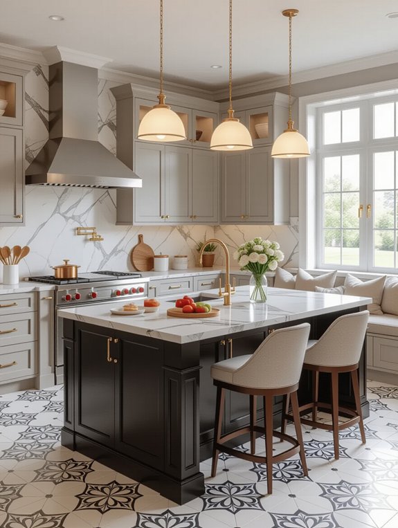 elegant gourmet kitchen design