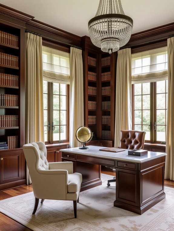 elegant inspiring workspace retreat