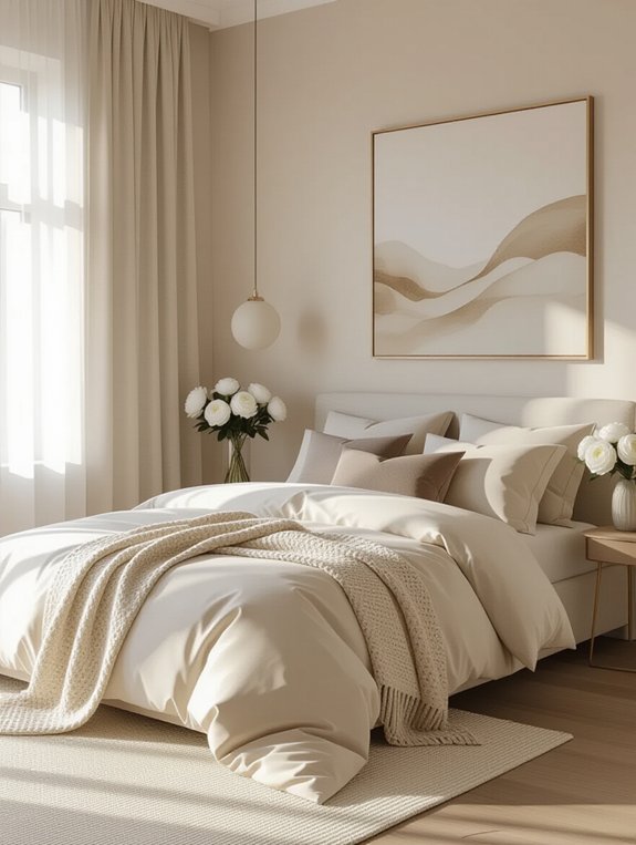 elegant neutral bedroom design