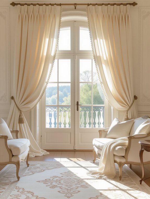 elegant silk curtain transformation