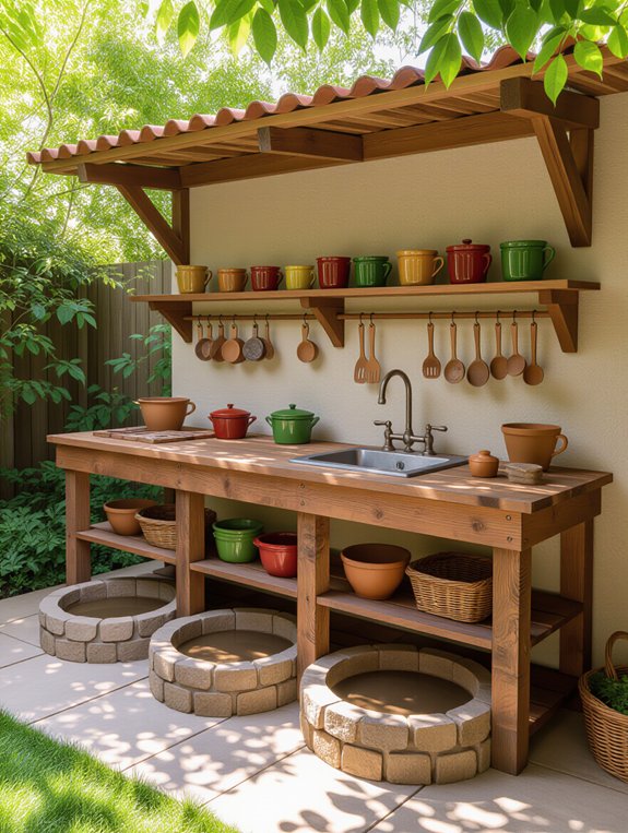 enchanting multi level mud kitchen