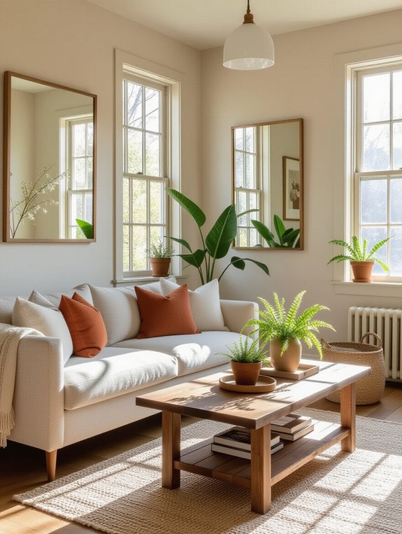 enhance light with mirrors