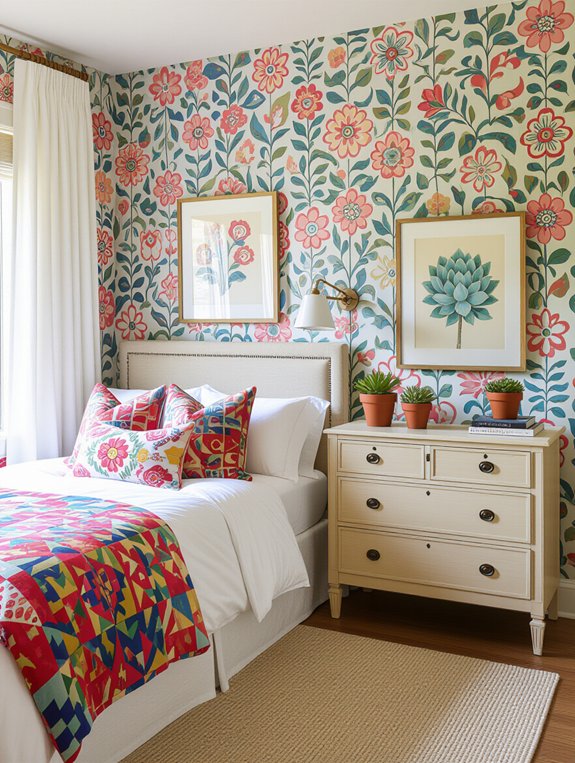 experiment with bold wallpaper