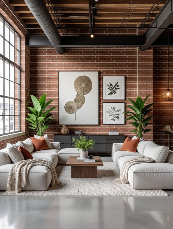 exposed materials spacious design