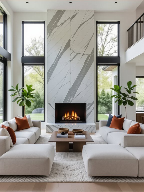 fireplace as focal point