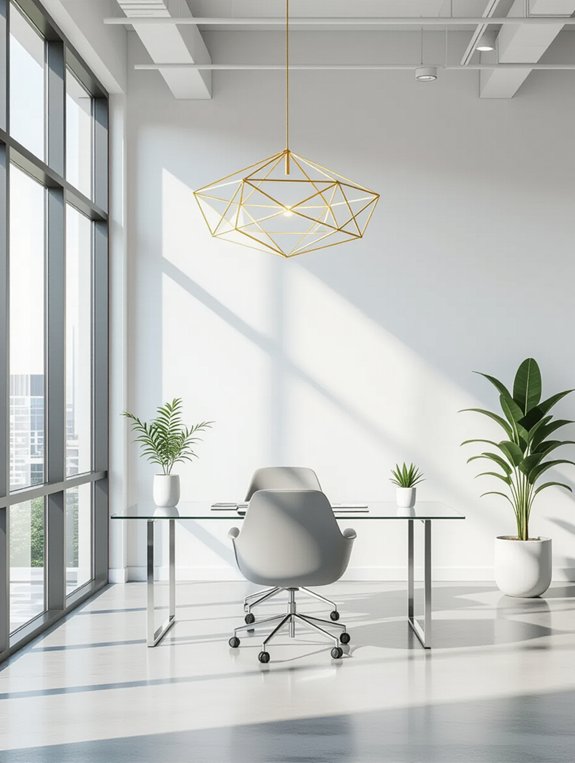 functional and stylish workspace