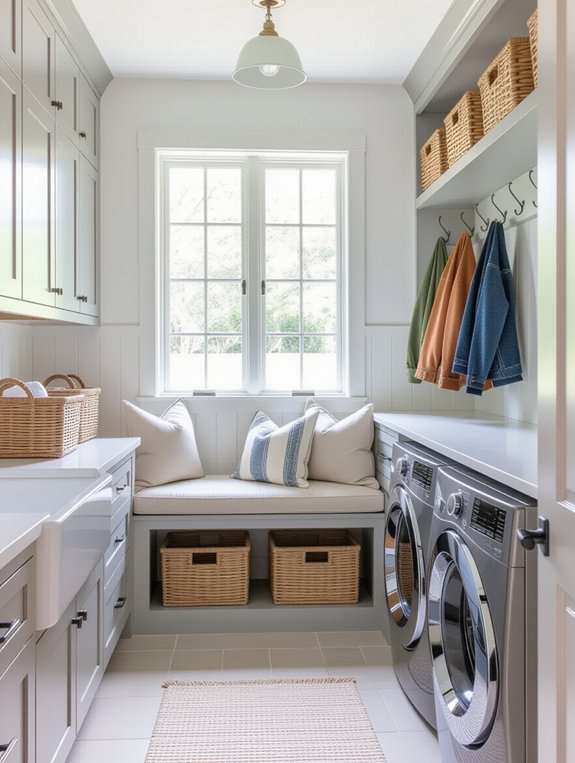 functional laundry mudroom design